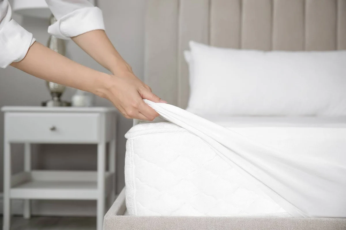 Terry fitted sheet surplus stock Al Madni Textiles