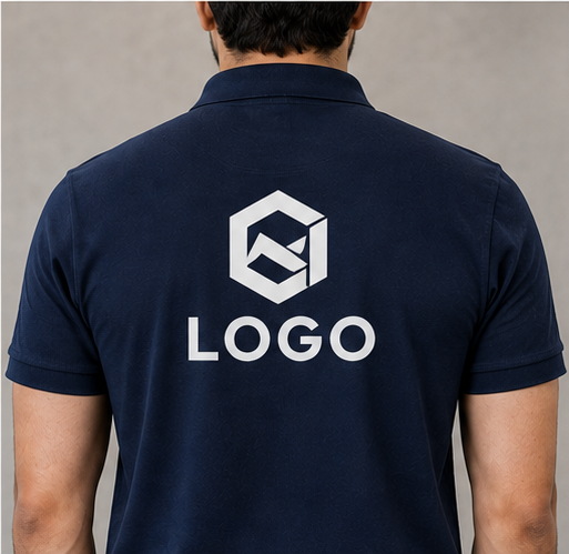 Back logo placement