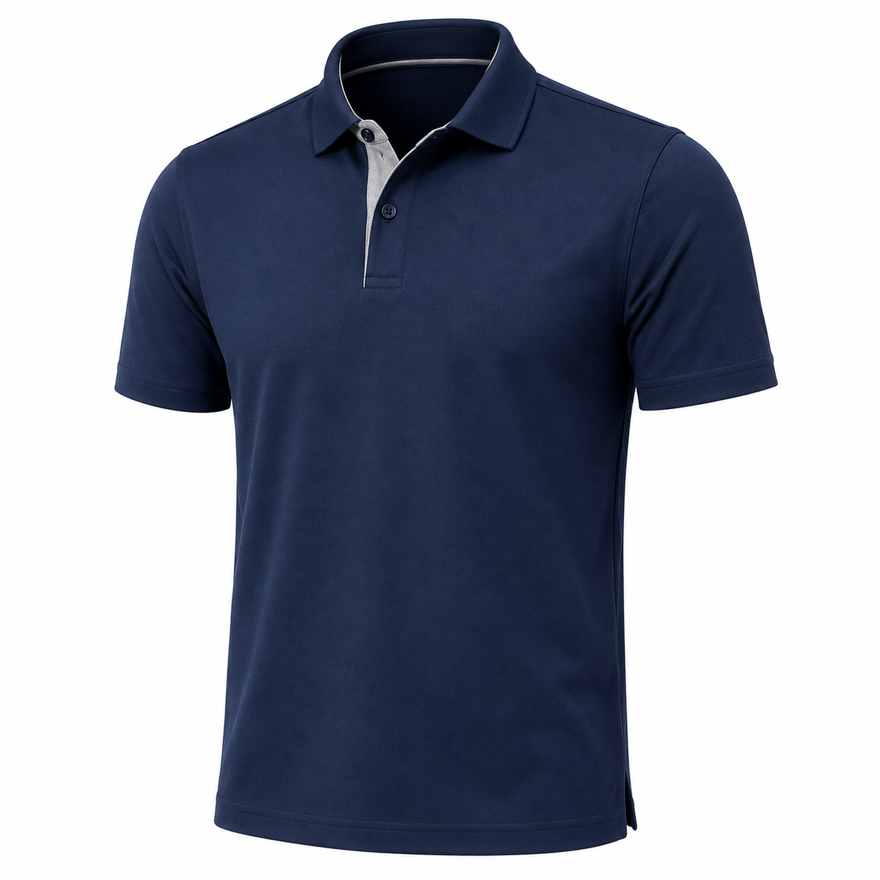 Polo with contrast placket