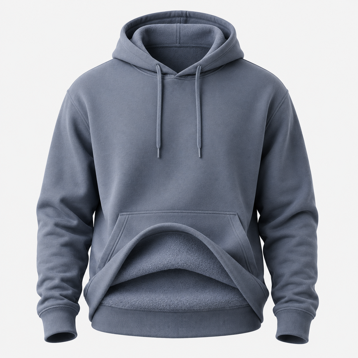 Zip-up hoodie with kangaroo pocket