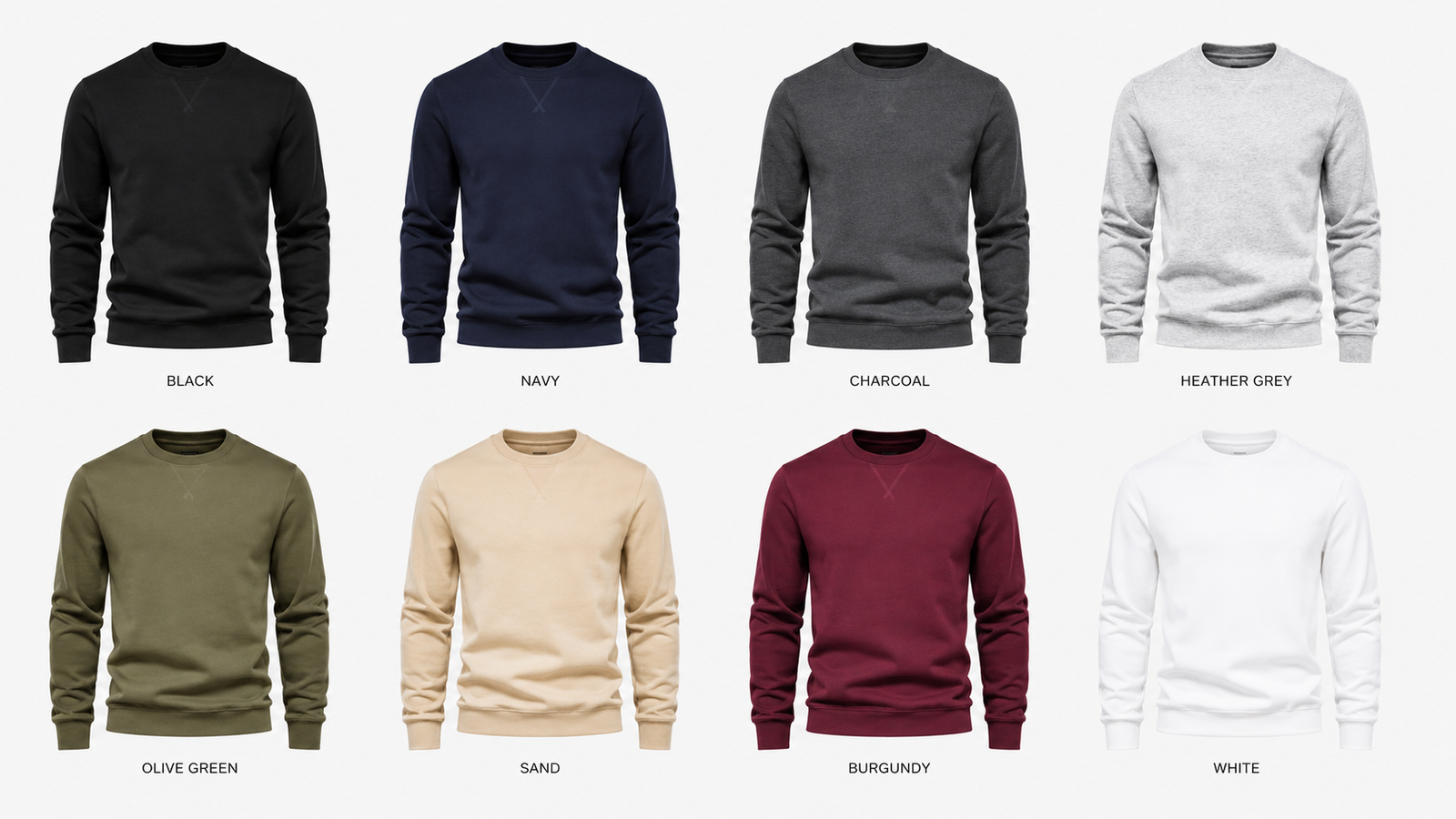 Sweatshirt all colour range