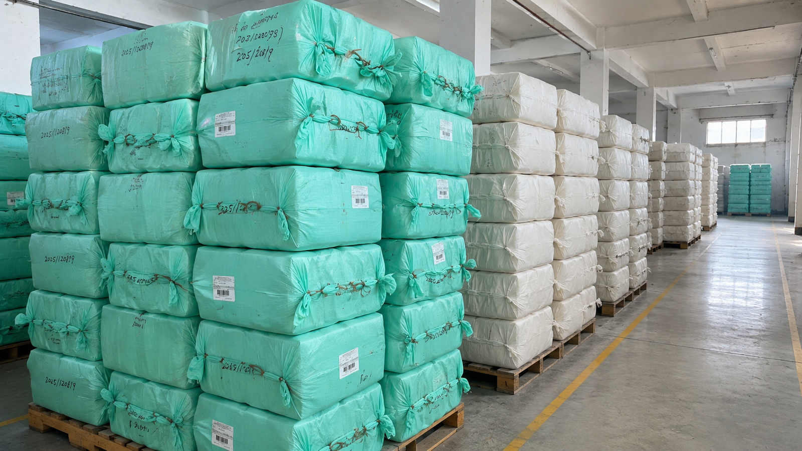 Yarn storage facility at Al Madni Textiles Karachi